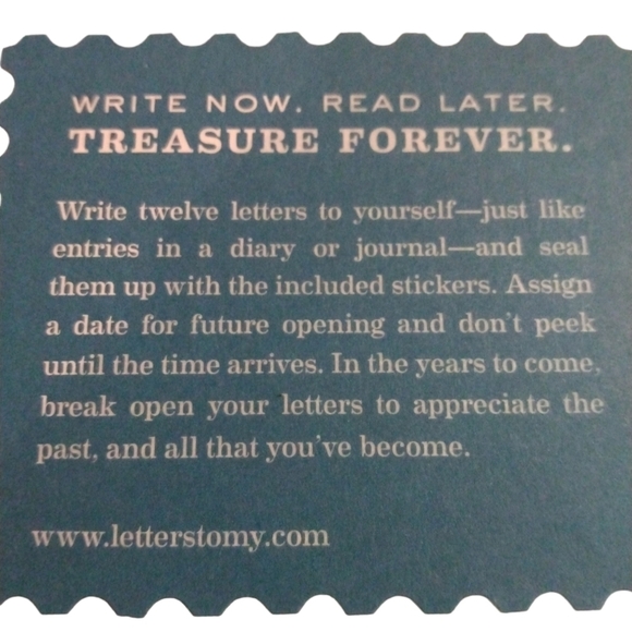 Letters to Self Journal Chronicle Book Hardcover Unique Reflective Postage Theme - Picture 2 of 12